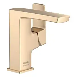 Змішувач для умивальника Grafiky Imprese ZMK1725150354 Brushed Bronze — вид на білому тлі