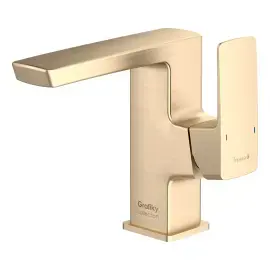Змішувач для умивальника Grafiky Imprese ZMK1725150354 Brushed Bronze — вид спереду