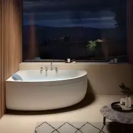Ванна гідромасажна AQUASOUL OFFSET лівостороння Jacuzzi AQU30011A44 — бічний ракурс