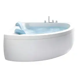 Ванна гидромассажная AQUASOUL CORNER Jacuzzi AQU60010A41 — вид на белом фоне