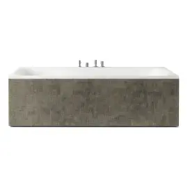 Ванна акриловая гидромассажная Arga Jacuzzi ARG201C0300+9440B41A — вид на белом фоне