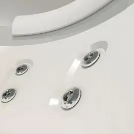 Ванна гідромасажна AURA CORNER CORIAN Jacuzzi AUR203K0A00+ 720206211 — ракурс 3/4