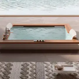 Ванна гідромасажна AURA PLUS WOOD Jacuzzi AUR304K0A00 — вид спереду