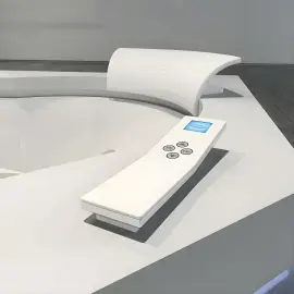 Ванна гідромасажна AURA UNO CORIAN Jacuzzi AUR103K0A00+720206301 — вид ззаду