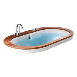 Ванна гідромасажна OPALIA WOOD Jacuzzi OPA014E0700 — вид на білому тлі
