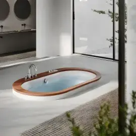 Ванна гідромасажна OPALIA WOOD Jacuzzi OPA014E0700 — бічний ракурс