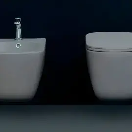 Унітаз підвісний Tribeca Kerasan 5114 30 + 5191 30 Bianco Matt — бічний ракурс