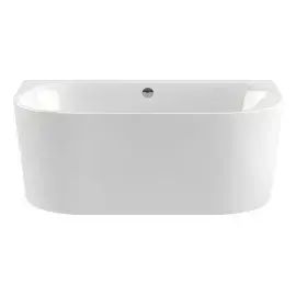 Ванна Fresh XS Wall Knief 0100-035-WG Glossy White — вид на білому тлі