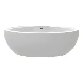 Ванна Oval Knief 0100-280-WM Matt White — вид на білому тлі