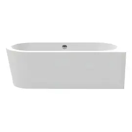 Ванна Wall Corner L Knief 0100-077-L-WG Glossy White — вид на білому тлі