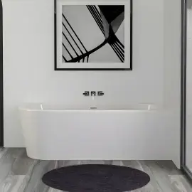 Ванна Wall Corner L Knief 0100-277-L-WM Matt White — вид спереду