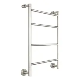 Сушка для рушників електрична Mini 3-582 Margaroli 3-582 BN Brushed Nickel — вид на білому тлі