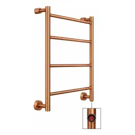 Сушка для рушників електрична Mini 3-582 Margaroli 3-582 Brushed Copper Brushed Copper — вид спереду