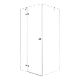 Душова кабіна Kalibra 1D New Trendy KALS0001-090UCR Chrome 90 х 80 х 195 см — вид на білому тлі