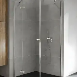 Душова кабіна Kalibra 1D New Trendy KALS0001-110UCR Chrome 110 х 90 х 195 см — вид спереду