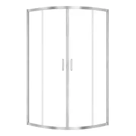 Душова кабіна Suvia 2D R55 New Trendy K-5111 Chrome 80 х 80 х 190 см — вид на білому тлі