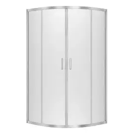Душова кабіна Suvia 2D R55 New Trendy K-5119 Chrome 80 х 80 х 190 см — вид на білому тлі