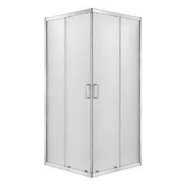 Душова кабіна Suvia 2D R55 New Trendy K-5121 Chrome 80 х 80 х 190 см — вид на білому тлі
