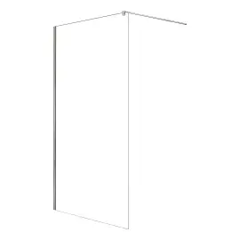 Душова стінка Walk-in Velio New Trendy D-0137B Chrome 120 х 200 см — вид на білому тлі