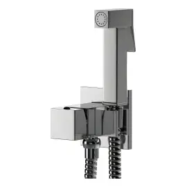 Гігієнічний душ  Tweet Square Mix зі змішувачем та шлангом  ZDUP 112 CR Paffoni ZDUP112CR Chrome — вид ззаду
