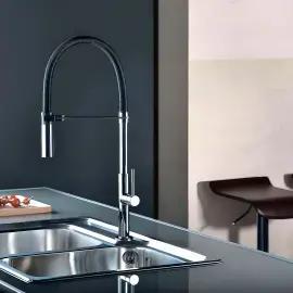 Змішувач для кухні  Chef Paffoni CH179CRNO Chrome — вид спереду