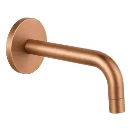 Вилив для ванни 24,5 см Paffoni ZBOC141RASP Brushed Copper PVD — вид на білому тлі