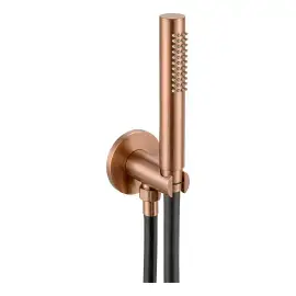 Душовий гарнітур 1jet Tondo Paffoni ZDUP094RASP Brushed Copper PVD — вид на білому тлі