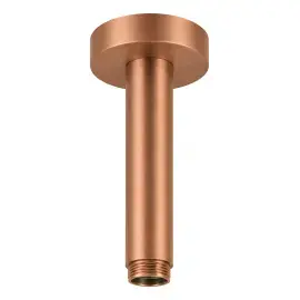Тримач для верхнього душу 12 см Paffoni ZSOF064RASP Brushed Copper PVD — вид на білому тлі