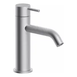 Змішувач для раковини Inox Tech з донним клапаном Clic Clac Paffoni INOX071KAC — вид на білому тлі