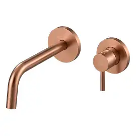 Змішувач для раковини Light Paffoni LIG007RASP70 Brushed Copper PVD — вид на білому тлі