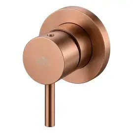 Змішувач для душу Light Ø70 мм Paffoni LIG010RASP70 Brushed Copper PVD — вид на білому тлі