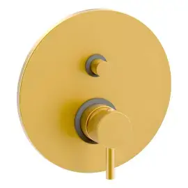 Змішувач для душу  Light Paffoni LIG015HGSP Brushed honey gold — вид спереду