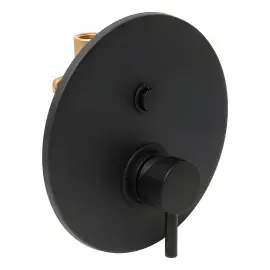 Змішувач для душу  Light Paffoni LIG015NO Matt Black — вид ззаду