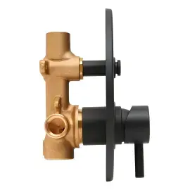 Змішувач для душу  Light Paffoni LIG015NO Matt Black — ракурс 3/4
