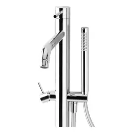 Змішувач для ванни Light Paffoni LIG032CR Chrome — вид згори