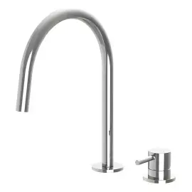 Змішувач для раковини  Light без донного клапана Paffoni LIG051CR Chrome — бічний ракурс