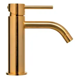 Змішувач для раковини  Light без донного клапана Paffoni LIG071HGSP Brushed honey gold — бічний ракурс