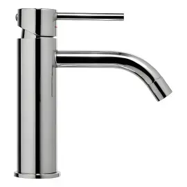Змішувач для раковини  Light з донним клапаном Clic-Clac Paffoni LIG071KCR Chrome — технічне креслення з розмірами