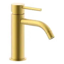 Змішувач для раковини  Light з донним клапаном Clic-Clac Paffoni LIG071KHGSP Brushed honey gold — вид згори