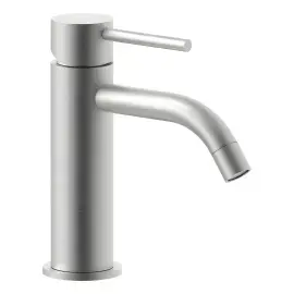 Змішувач для раковини  Light з донним клапаном Clic-Clac Paffoni LIG071KST Steel looking — вид ззаду