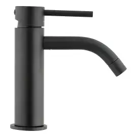 Змішувач для раковини  Light без донного клапана Paffoni LIG071NO Matt Black — вид спереду