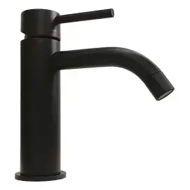 Змішувач для раковини  Light без донного клапана Paffoni LIG071NO Matt Black — вид ззаду