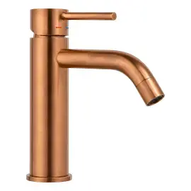 Змішувач для раковини Light Paffoni LIG071RASP Brushed Copper PVD — вид на білому тлі