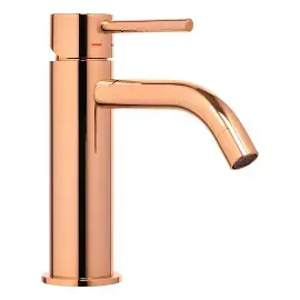 Змішувач для раковини Light Paffoni LIG071ROSE Rose Gold — вид на білому тлі