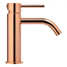 Змішувач для раковини Light Paffoni LIG071ROSE Rose Gold — вид спереду