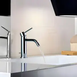 Змішувач для раковини  Light з донним клапаном Paffoni LIG075CR Chrome — бічний ракурс
