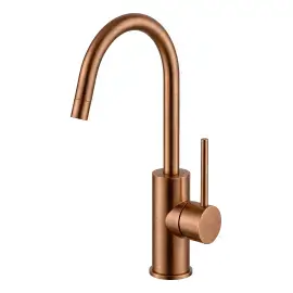 Змішувач для раковини Light Paffoni LIG078RASP Brushed Copper PVD — вид на білому тлі
