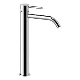 Змішувач для раковини високий  Light без донного клапана Paffoni LIG081CR Chrome — вид на білому тлі