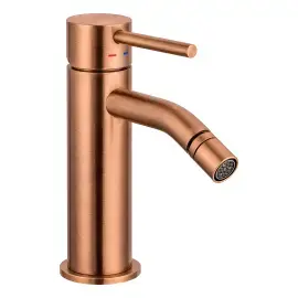 Змішувач для біде Light Paffoni LIG131RASP Brushed Copper PVD — вид на білому тлі