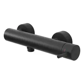 Змішувач для душу  Light Paffoni LIG168NO Matt Black — вид на білому тлі